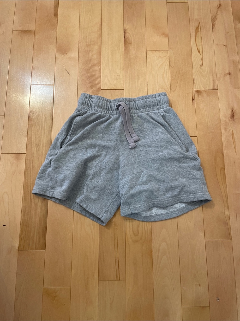 Hanes Light Gray Men's Athletic Drawstring Shorts